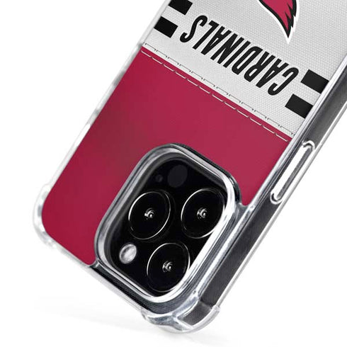 NFL Arizona Cardinals White Striped iPhone 16 Pro MagSafe Case